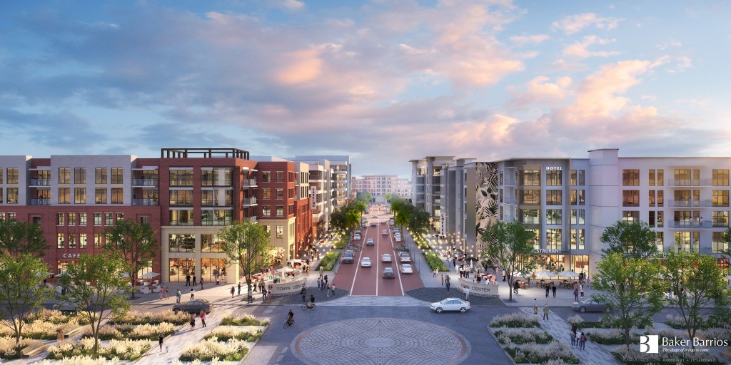 Editorial rendering of a Pasco County master-planned neighborhood — same growth corridor and amenity discipline as Mirada's family single-family blocks